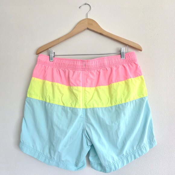 Nautica Men's Neon Colors Swim shorts, Trunks, 90's Retro Style, 80's Florescent - Picture 5 of 7